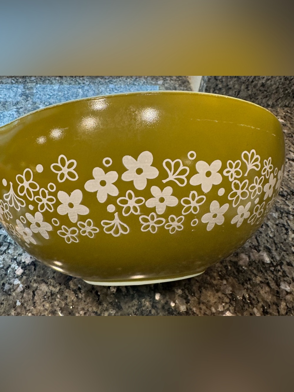 Pyrex Spring Blossom Cinderella Mixing Bowl Set 444 Crazy Daisy Pristine - Picture 5 of 8